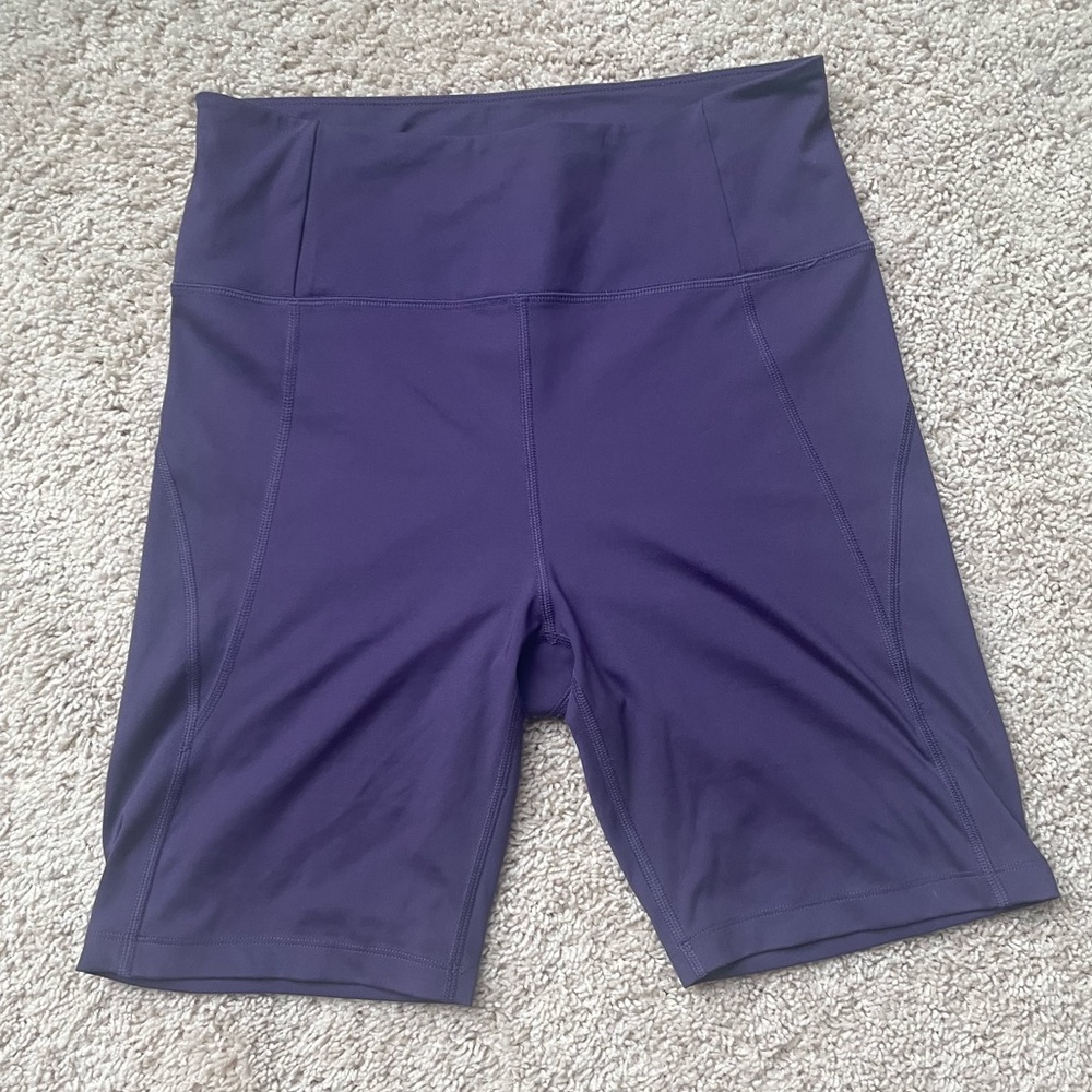 Girlfriend Collective Purple Bike Shorts